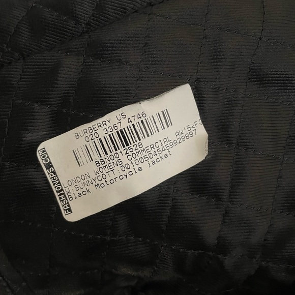 Burberry black leather jacket - Picture 5 of 9